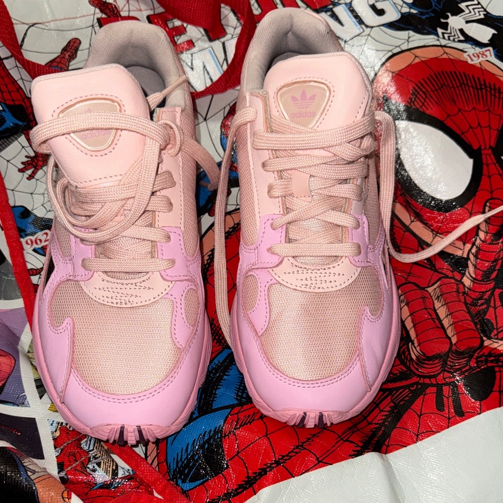 adidas Pink Two-Tone Chunky Sneakers